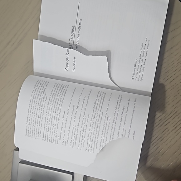 Ruby on Rails tutorial (third edition) book - Picture 5 of 5